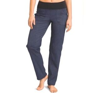 Prana Summit Outdoor Active Stretch Hiking Ankle Pants Nautical Blue Small
